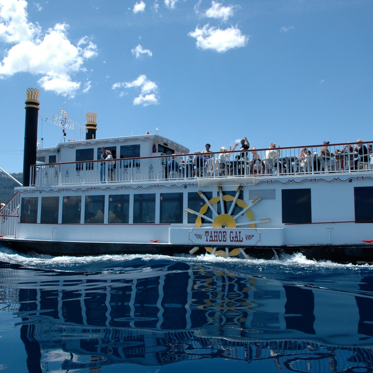 The Tahoe Gal cruises on Lake Tahoe