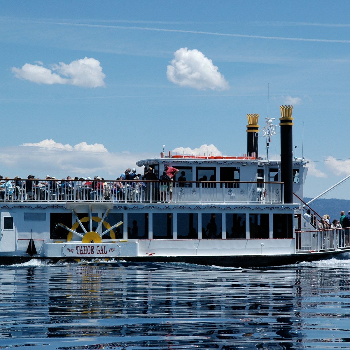The Tahoe Gal cruises on Lake Tahoe