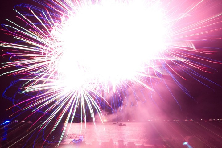 fireworks in the sky